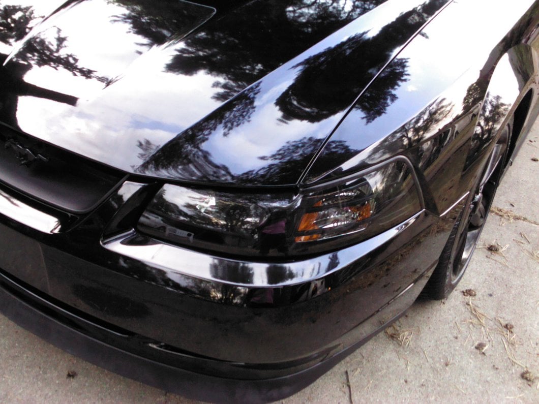 Raxiom Axial Series Projector Headlights; Black Housing; Smoked Lens (99-04 Mustang)