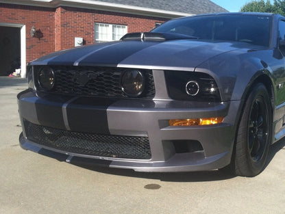 Raxiom 2010 Style LED Halo Headlights; Black Housing; Smoked Lens (05-09 Mustang w/ Factory Halogen Headlights, Excluding GT500)