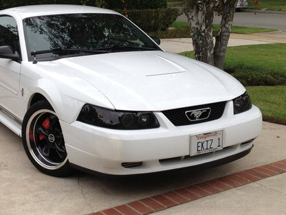 Raxiom Dual LED Halo Projector Headlights; Chrome Housing; Clear Lens (99-04 Mustang)
