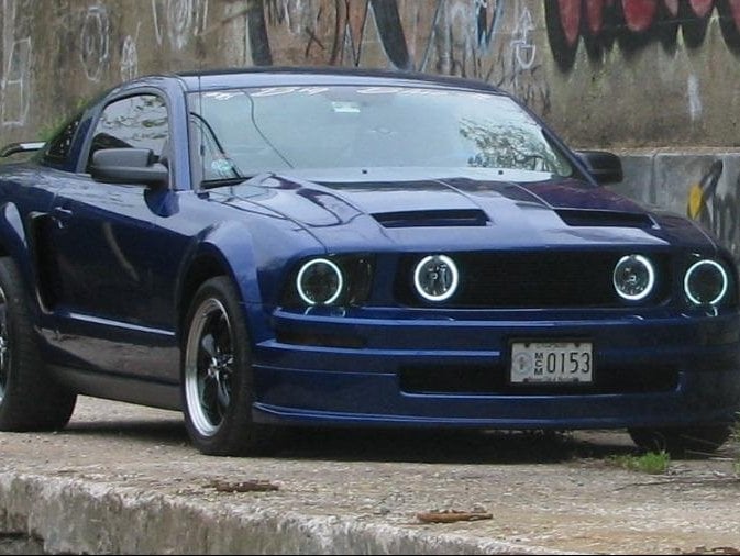 Raxiom LED Halo Fog Lights; Smoked (05-12 Mustang GT)