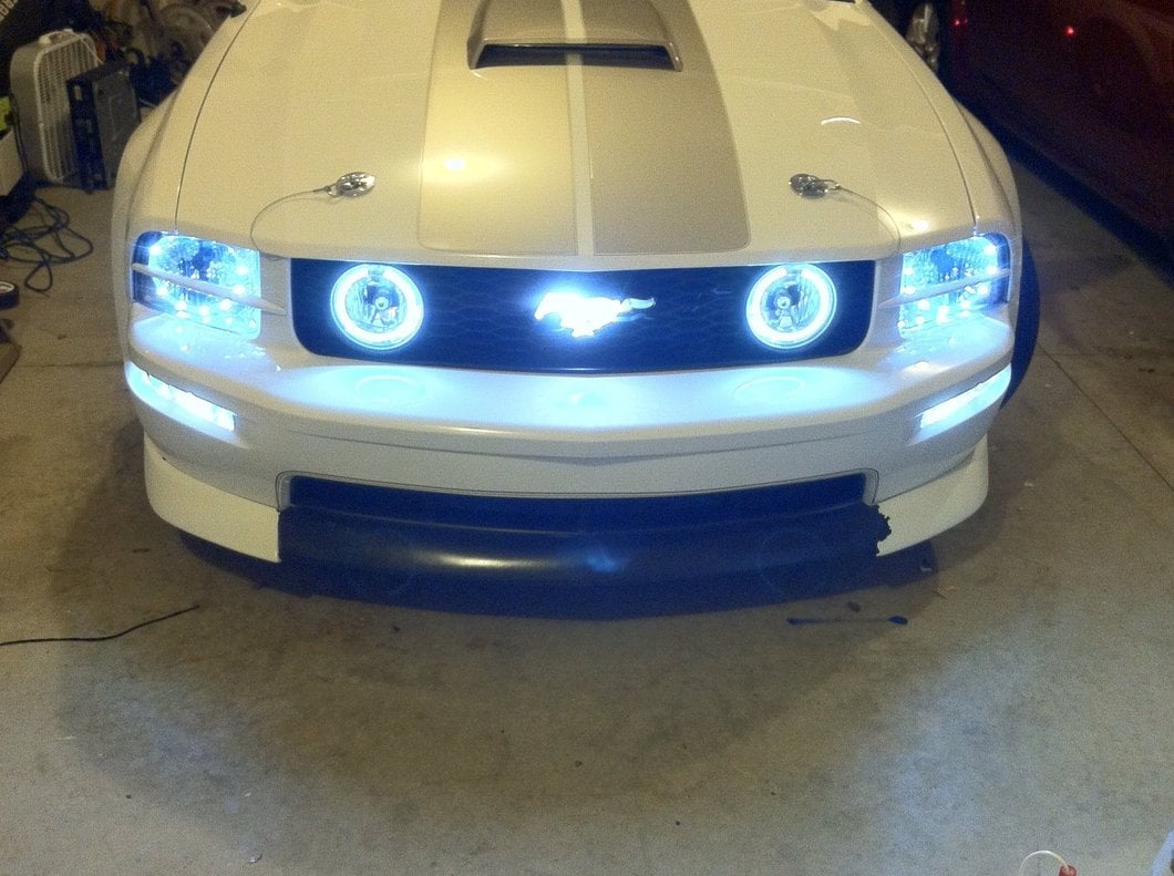 Raxiom LED Halo Fog Lights; Chrome (05-12 Mustang GT)