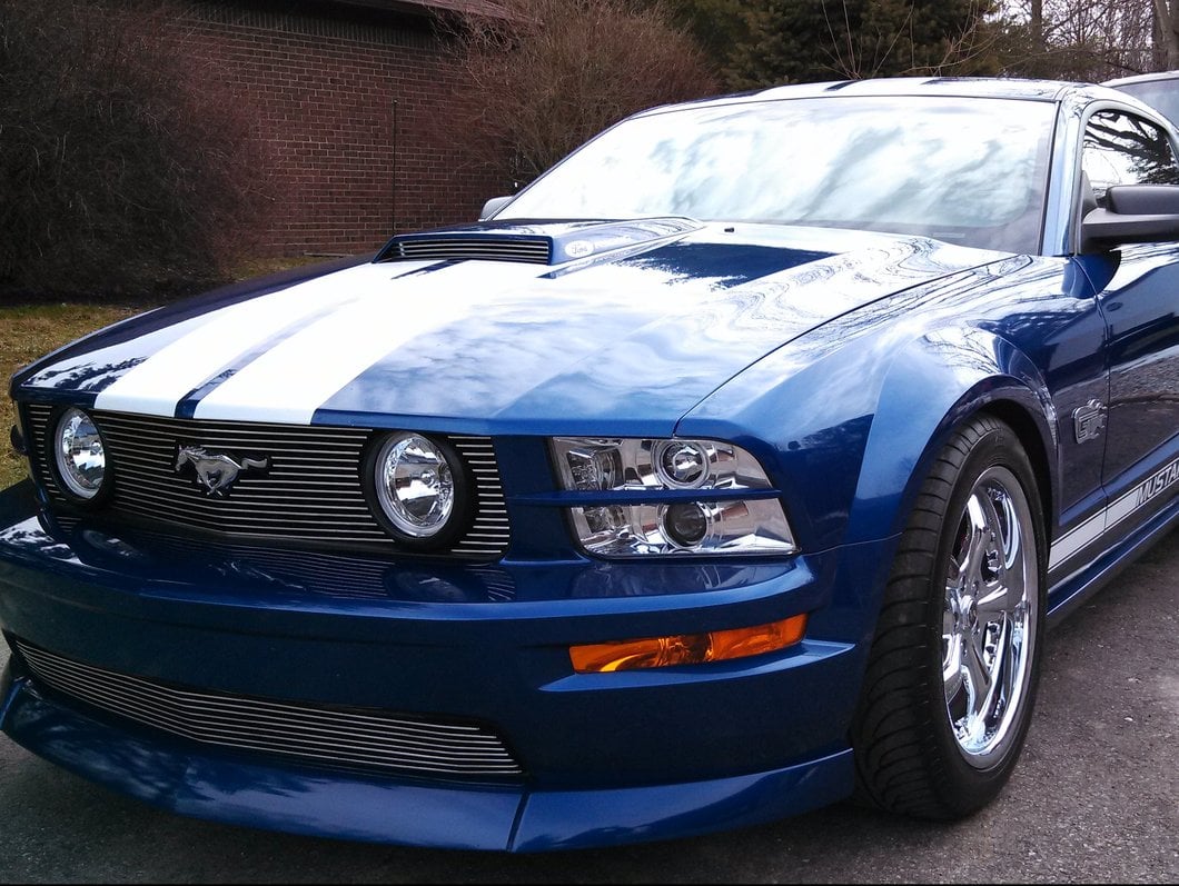 Raxiom LED Halo Projector Headlights; Chrome Housing; Clear Lens (05-09 Mustang w/ Factory Halogen Headlights, Excluding GT500)