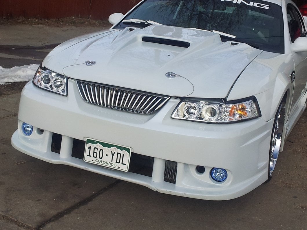 Raxiom Axial Series Projector LED Headlight and LED Tail Light Combo; Chrome (99-04 Mustang, Excluding Cobra)