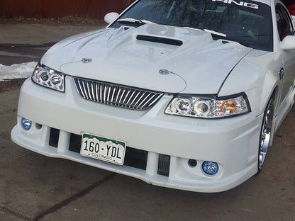 Raxiom Axial Series Projector LED Headlight and LED Tail Light Combo; Chrome (99-04 Mustang, Excluding Cobra)