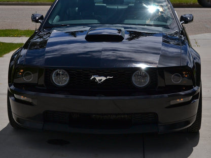 Raxiom 2010 Style LED Halo Headlights; Black Housing; Smoked Lens (05-09 Mustang w/ Factory Halogen Headlights, Excluding GT500)