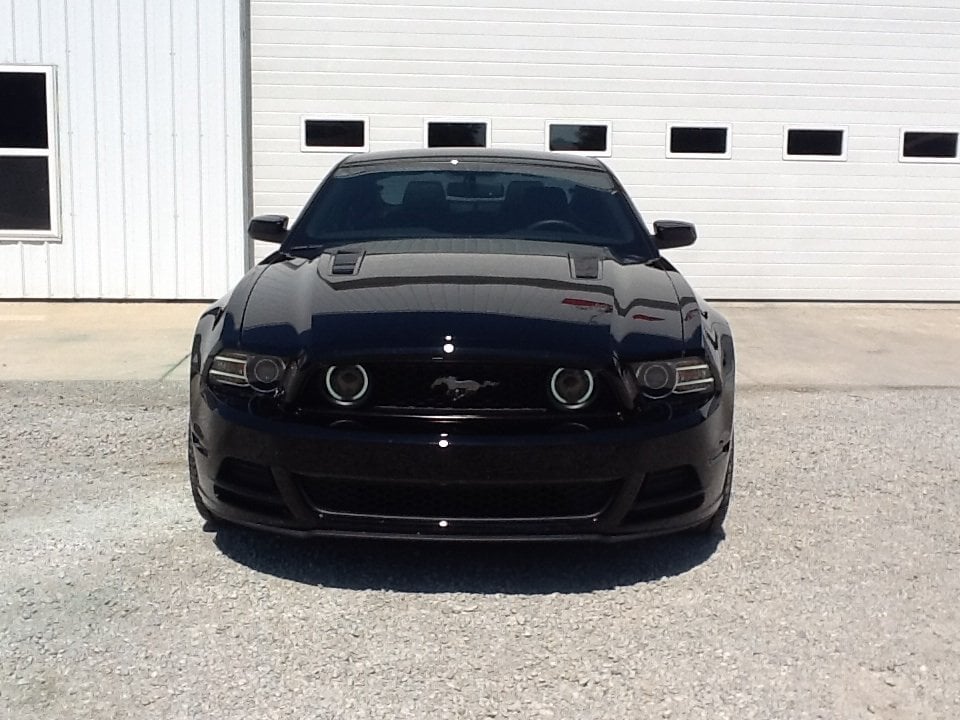 Raxiom CCFL Halo Fog Lights; Smoked (13-14 Mustang GT)