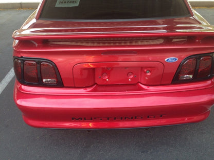 Raxiom Tail Lights and Sequential Tail Light Kit; Black Housing; Smoked Lens (94-98 Mustang)