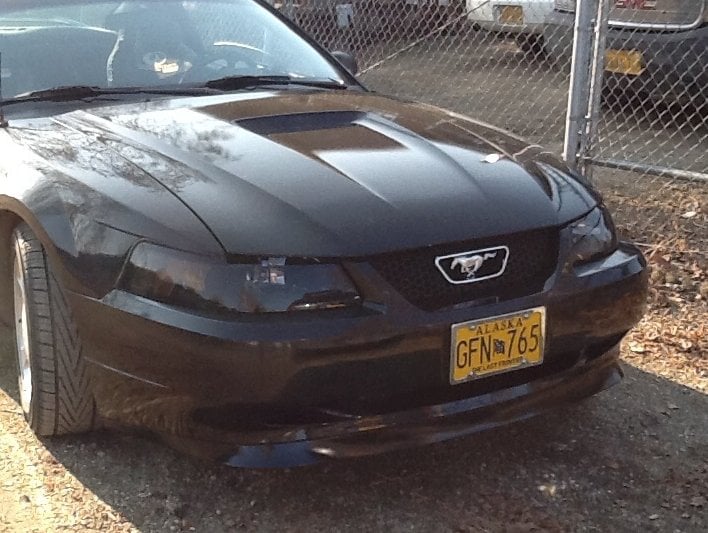 Raxiom Axial Series OE Style Headlights; Black Housing; Smoked Lens (99-04 Mustang)