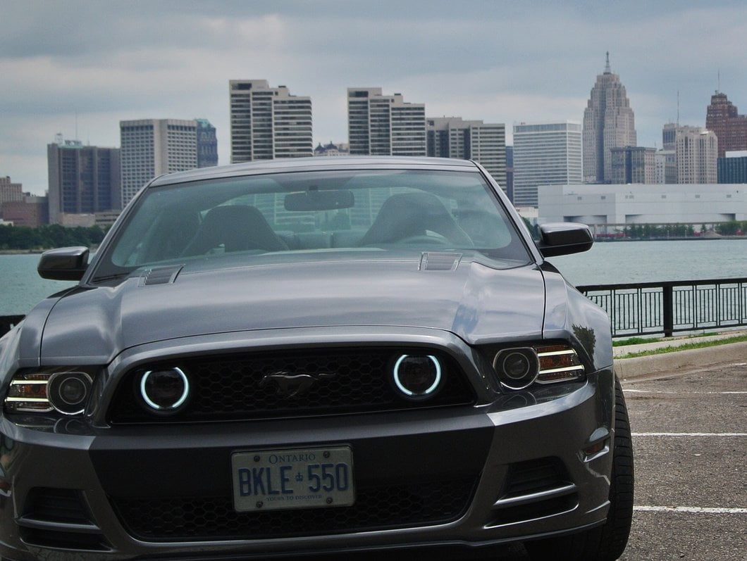 Raxiom CCFL Halo Fog Lights; Chrome (13-14 Mustang GT)