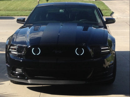 Raxiom CCFL Halo Fog Lights; Chrome (13-14 Mustang GT)