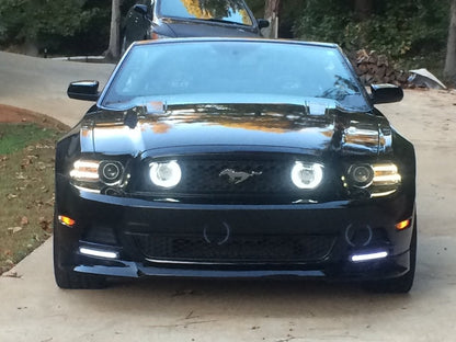 Raxiom CCFL Halo Fog Lights; Chrome (13-14 Mustang GT)