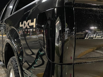 Raxiom Axial Series LED Tail Lights; Black Housing; Smoked Lens (09-14 F-150 Styleside)
