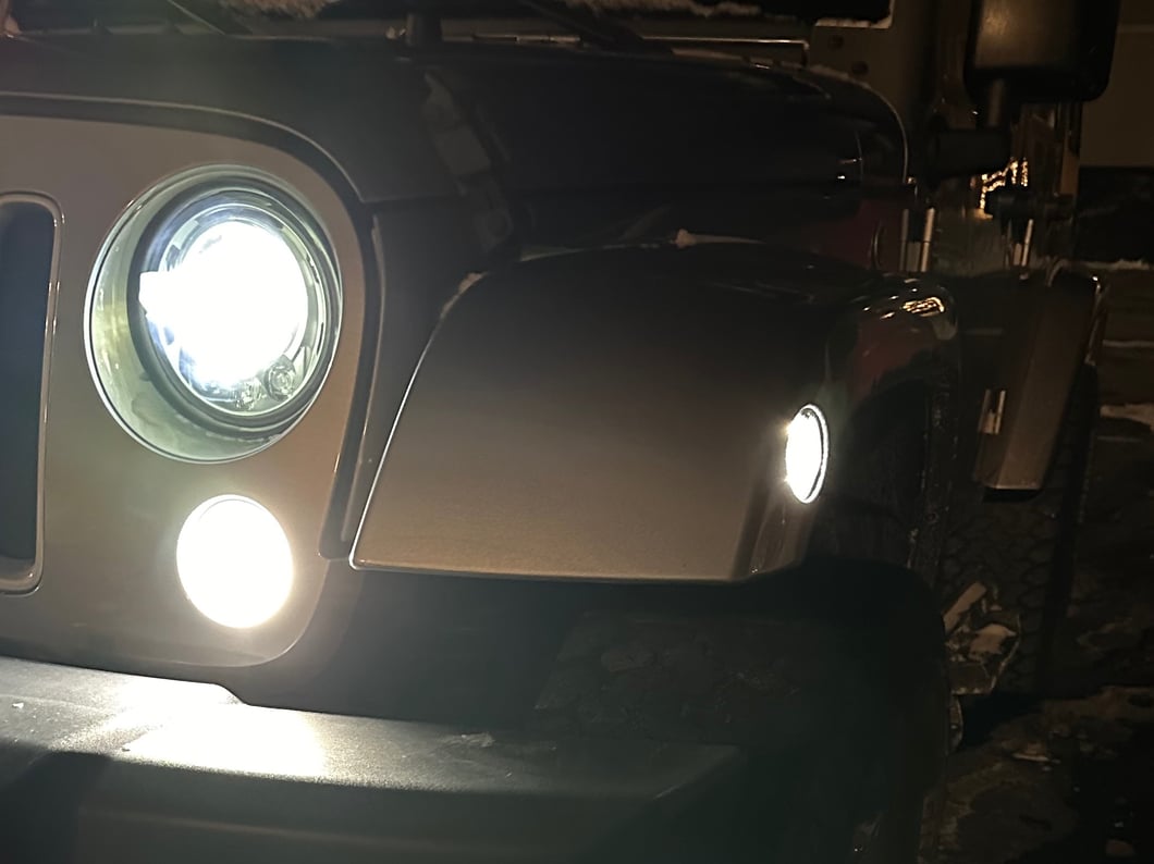 Raxiom Axial Series White LED Side Marker Lights; Smoked (07-18 Jeep Wrangler JK)