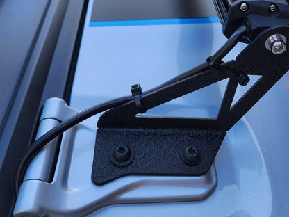 Raxiom Axial Series 30-Inch Single Row LED Light Bar with Hood Mounting Brackets (18-25 Jeep Wrangler JL)