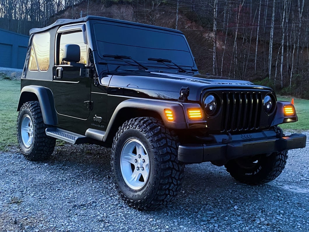 Raxiom Axial Series LED Side Marker Lamps; Smoked (97-06 Jeep Wrangler TJ)
