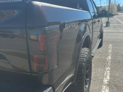 Raxiom Horizon LED Tail Lights; Black Housing; Clear Lens (15-20 F-150 w/ Factory Halogen Non-BLIS Tail Lights)