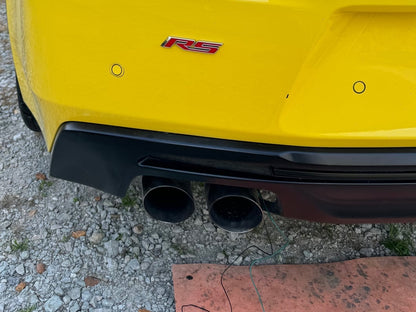 Raxiom Axial Series LED Rear Diffuser Marker Lights; Smoked (16-18 Camaro)