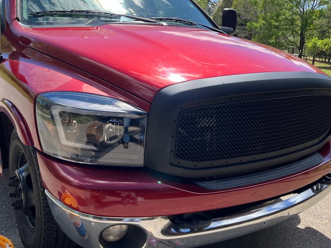 Raxiom Axial Series LED DRL Projector Headlights; Black Housing; Clear Lens (06-09 RAM 3500)