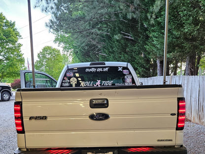 Raxiom Axial Series LED Tail Lights; Black Housing; Smoked Lens (09-14 F-150 Styleside)