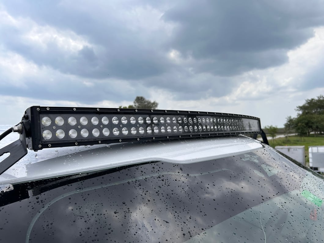 Raxiom 50-Inch Curved Dual Row LED Light Bar; Flood/Spot Combo Beam (Universal; Some Adaptation May Be Required)