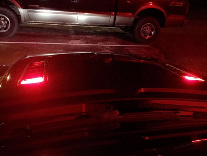 Raxiom Axial Series Hood Mount LED Turn Signal Kit; Red (05-14 Mustang)