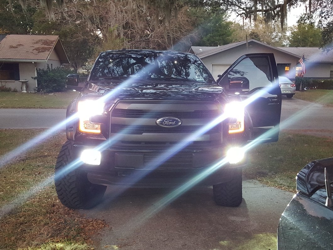 Raxiom Axial Series 1400 Lumen LED Fog Light Conversion Kit; H10 (99-25 F-150, Excluding 02-03 Harley Davidson)
