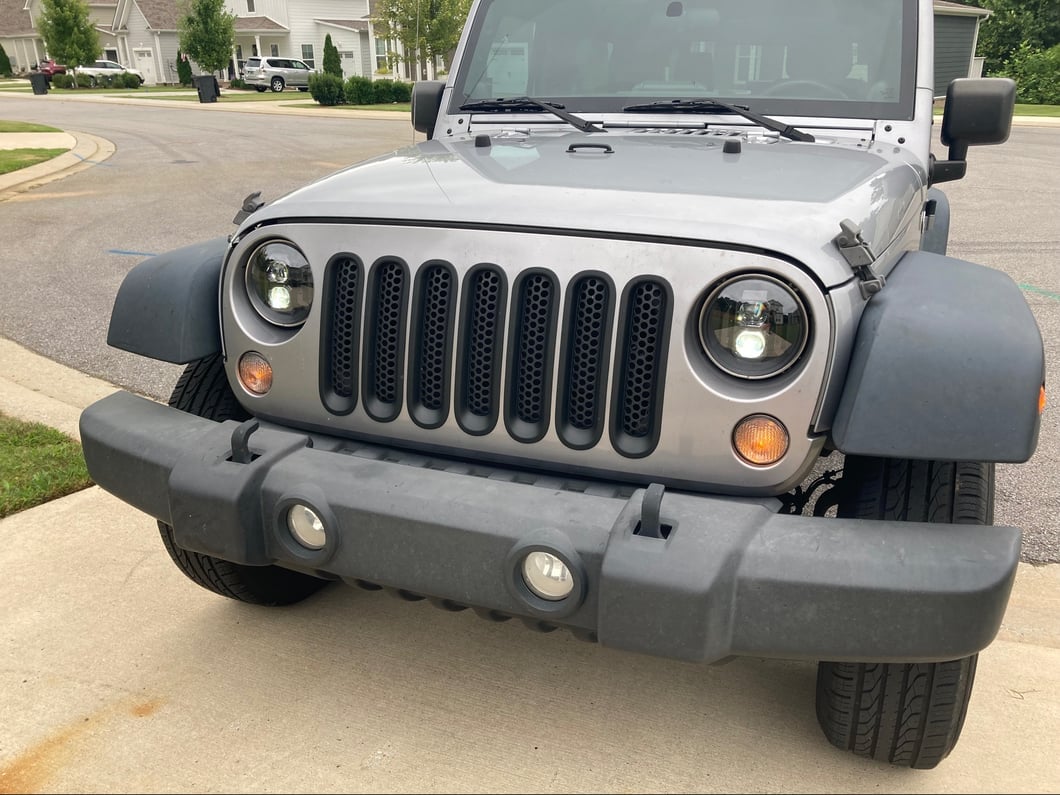 Raxiom Axial Series DB2 LED Headlights; Black Housing; Clear Lens (07-18 Jeep Wrangler JK)