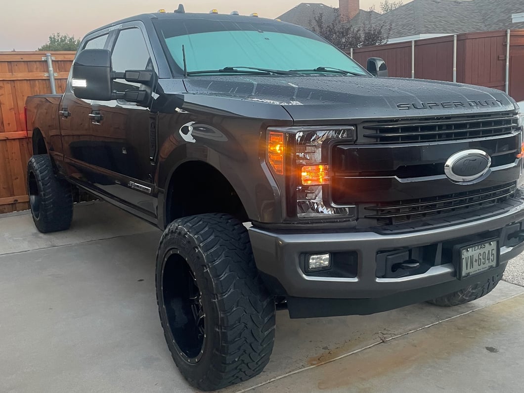 Raxiom Axial Series LED Side Mirror Turn Signal Lights; Smoked (17-22 F-250 Super Duty w/ Factory Towing Mirrors)