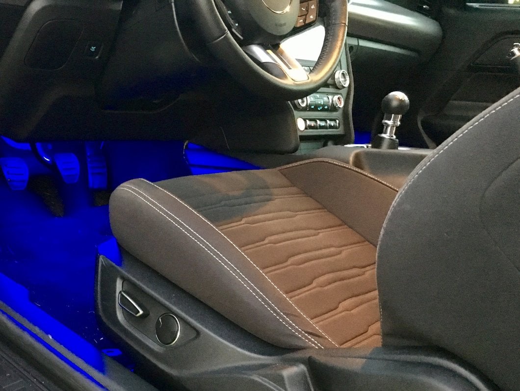 Raxiom LED Footwell Lighting Kit; Blue (15-23 Mustang)