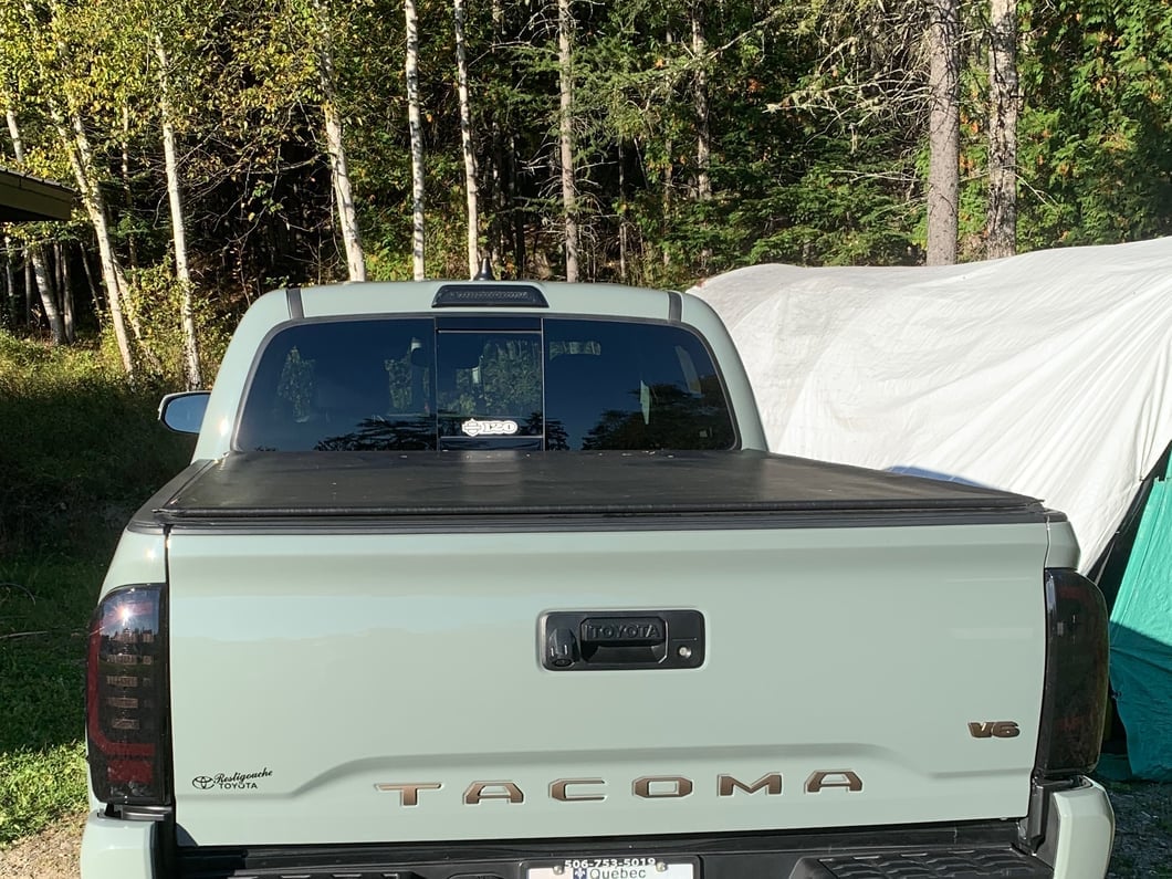 Raxiom Axial Series LED Tail Lights; Black Housing; Smoked Lens (16-23 Tacoma)