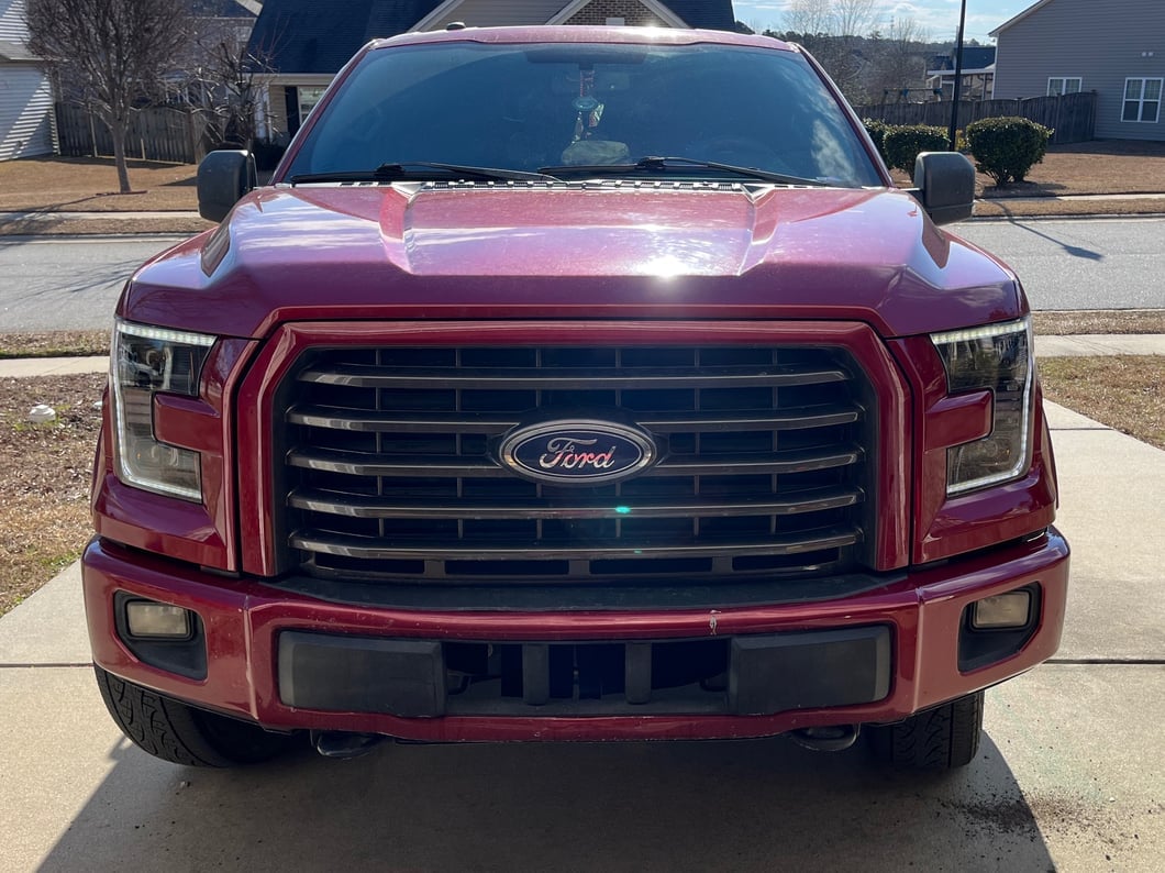 Raxiom CXR Series LED Headlights with DRL and Sequential Turn Signals; Black Housing; Clear Lens (15-17 F-150 w/ Factory Halogen Headlights)