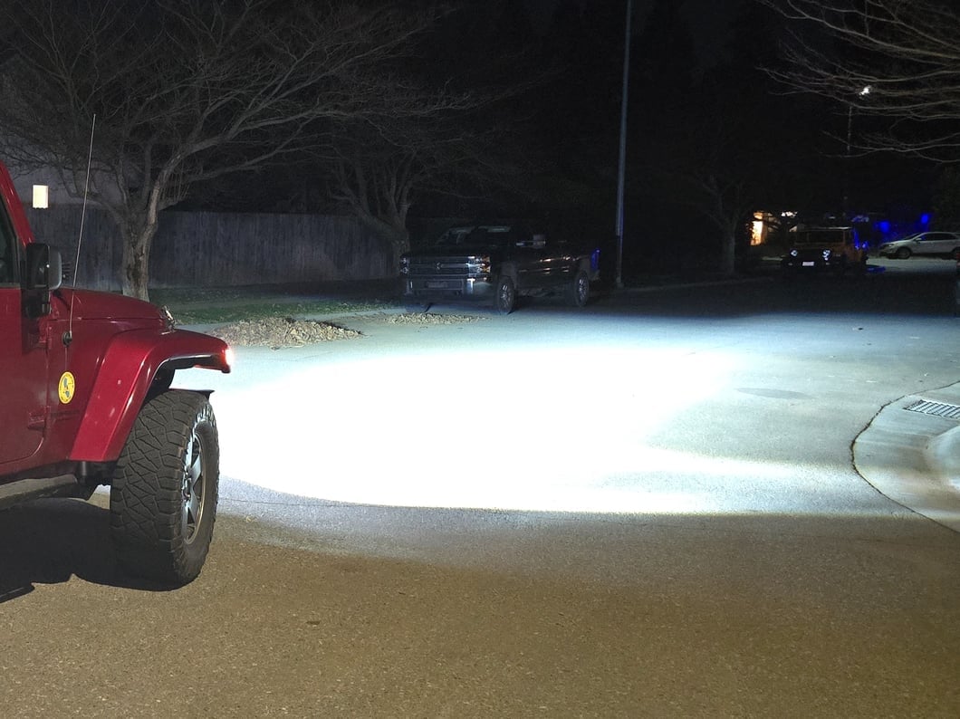 Raxiom High Output LED Headlights with Angel Eye DRL; Black Housing; Clear Lens (07-18 Jeep Wrangler JK)