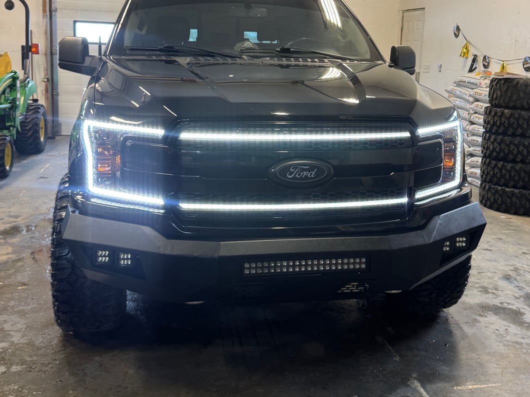 Raxiom CXR Series V2 LED Headlights; Black Housing; Clear Lens (18-20 F-150, Excluding Raptor)