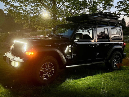Raxiom LED Fender Vent Lighting with DRL and Turn Signal (18-25 Jeep Wrangler JL)