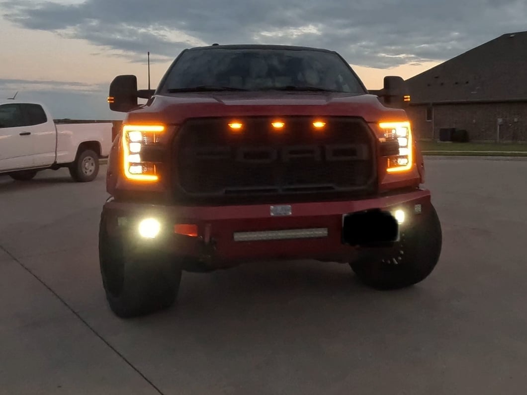 Raxiom CXR Series LED Headlights; Black Housing; Clear Lens (15-17 F-150 w/ Factory Halogen Headlights)