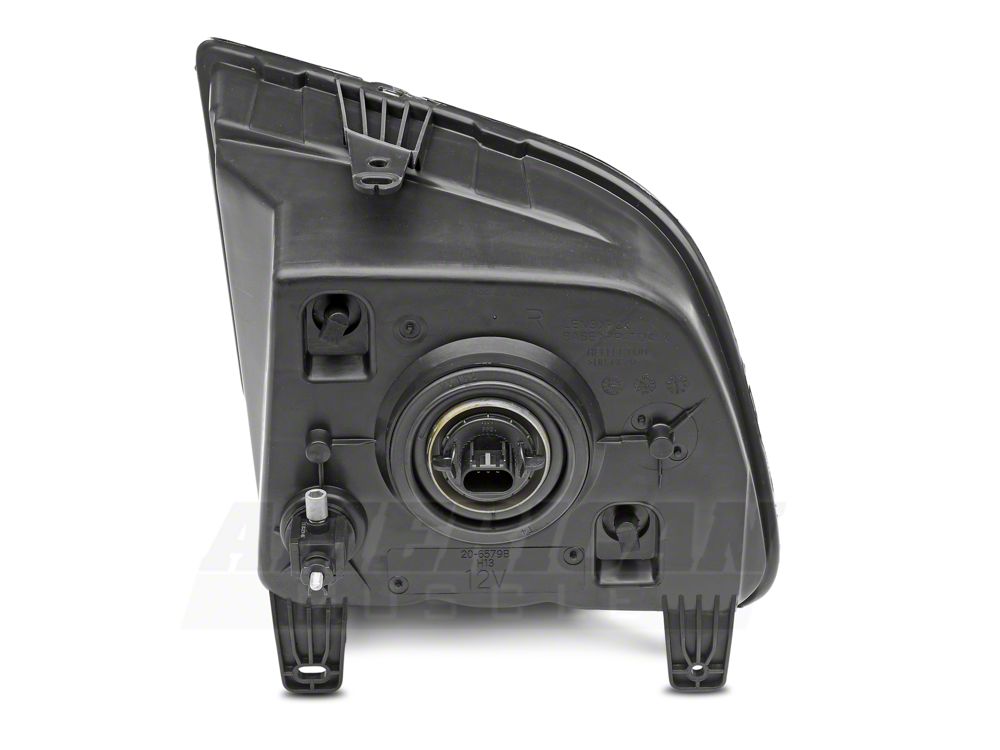 Raxiom Axial Series Stock Replacement Headlights; Black Housing; Clear Lens (05-09 Mustang w/ Factory Halogen Headlights, Excluding GT500)
