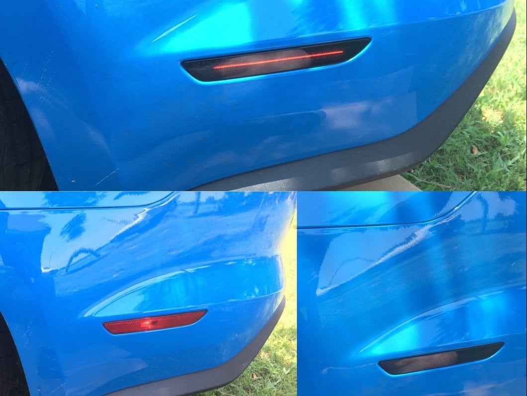 Raxiom Axial Series LED Side Marker Lights; Rear; Smoked (15-23 Mustang)