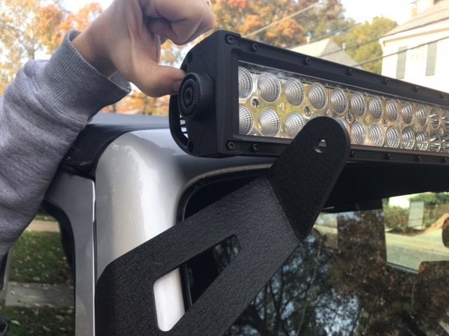 Raxiom 50-Inch LED Light Bar Windshield Mount (07-18 Jeep Wrangler JK)