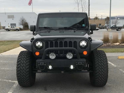 Raxiom Axial Series LED Daymaker Headlights; Black Housing; Clear Lens (97-18 Jeep Wrangler TJ & JK)