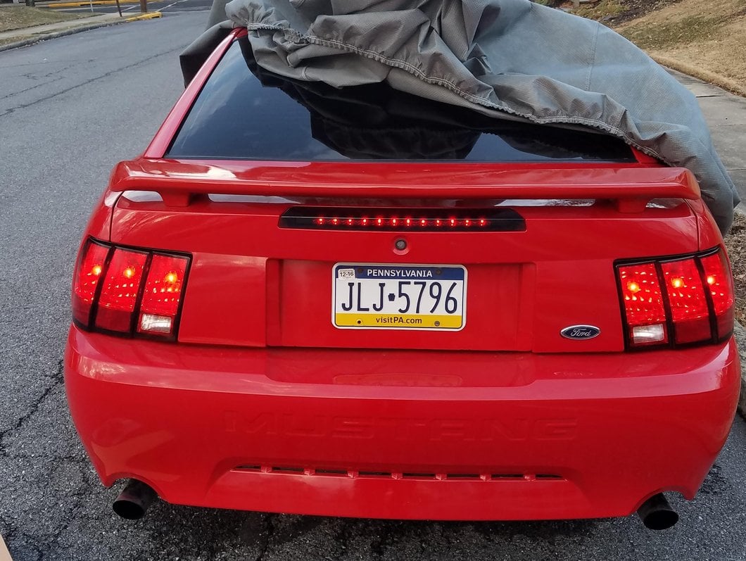 Raxiom Axial Series LED Third Brake Light; Smoked (99-04 Mustang, Excluding Cobra)