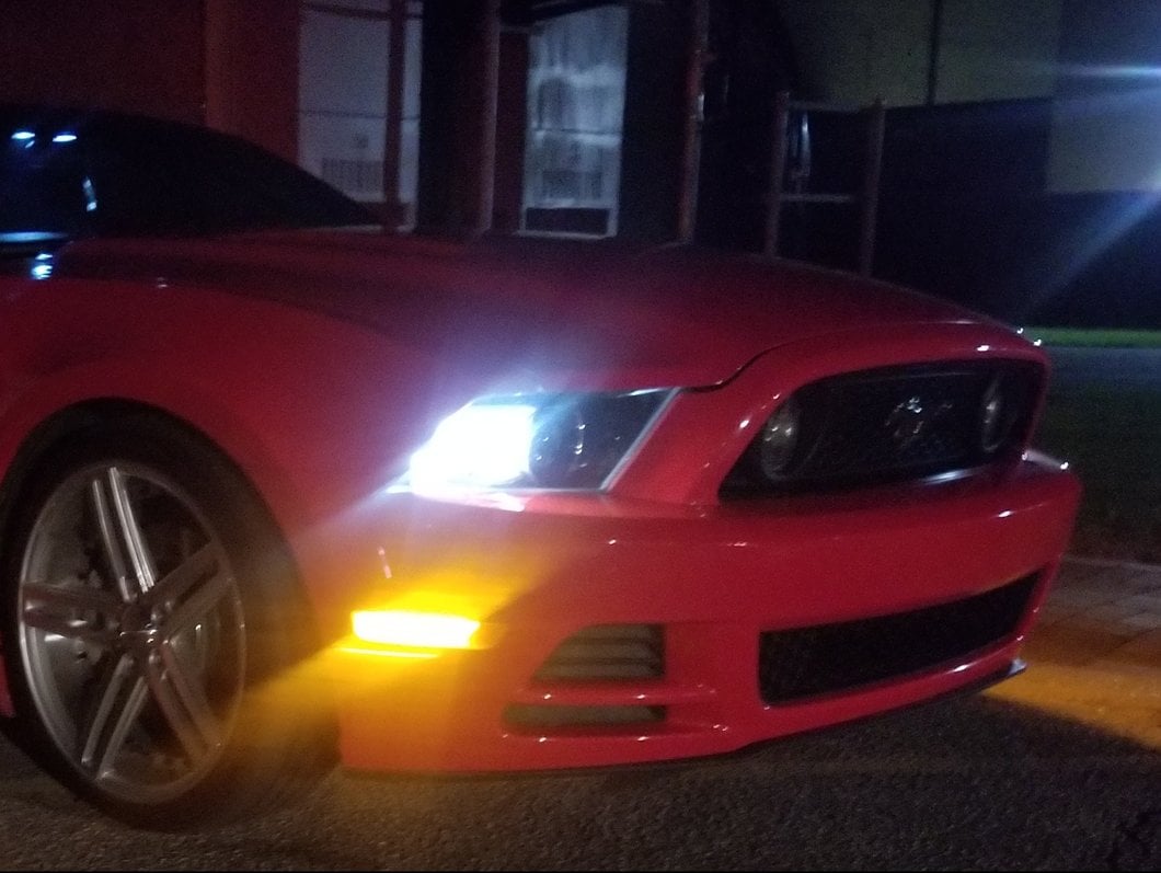 Raxiom Axial Series LED Side and Quarter Marker Lights; Clear (10-14 Mustang)