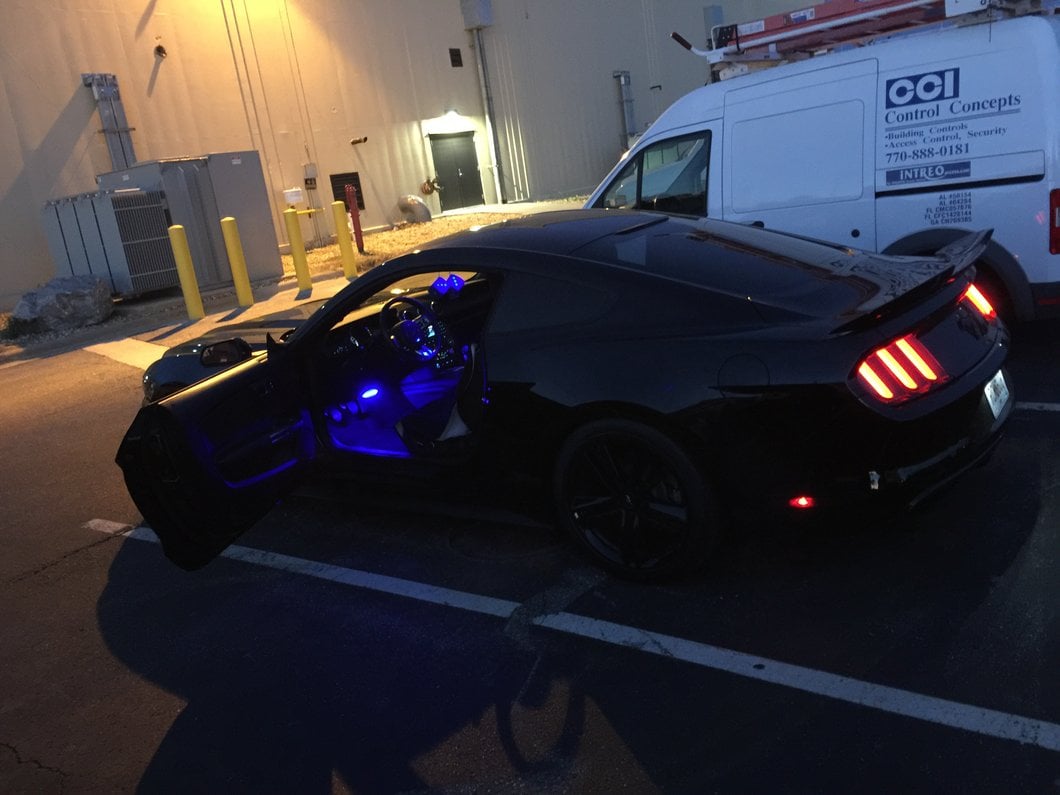 Raxiom LED Footwell Lighting Kit; Blue (15-23 Mustang)