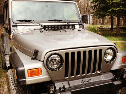 Raxiom 20-Inch Dual Row LED Light Bar; Flood/Spot Combo Beam (Universal; Some Adaptation May Be Required)