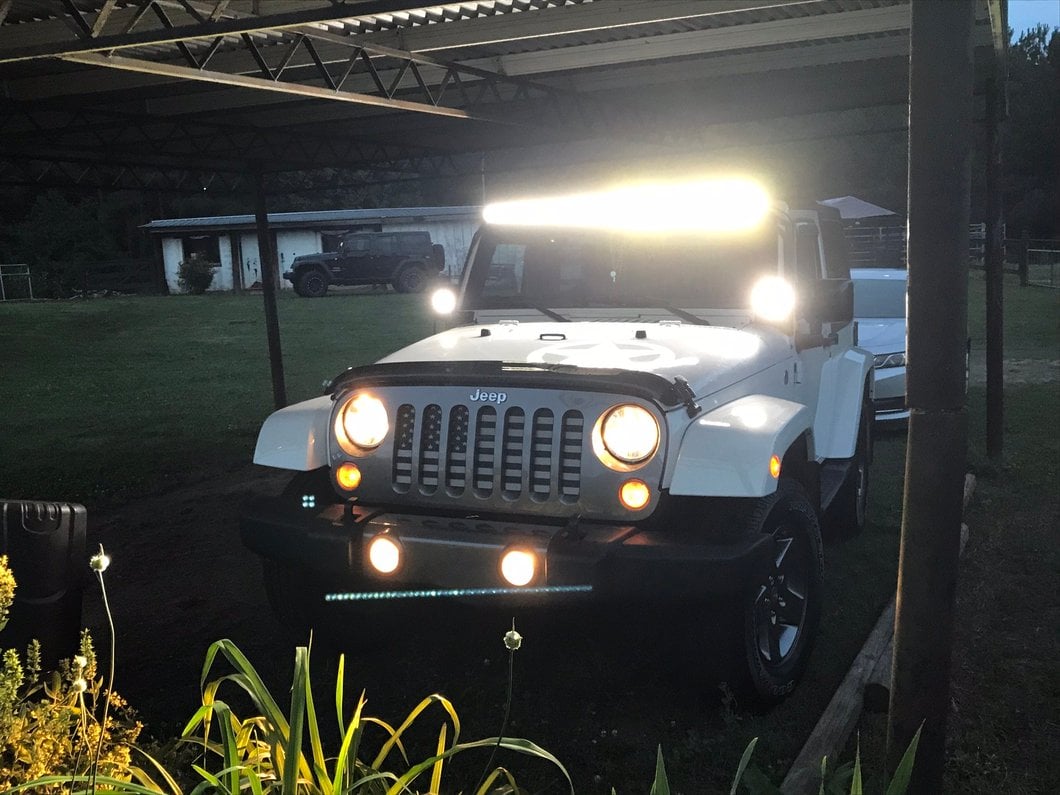 Raxiom 50-Inch Slim Straight LED Light Bar; Flood/Spot Combo Beam (Universal; Some Adaptation May Be Required)