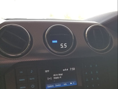 Raxiom Vent Integrated OBD2 Multi-Gauge without Vent Housing (15-23 Mustang)