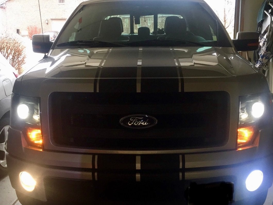 Raxiom Axial Series 1400 Lumen LED Fog Light Conversion Kit; H10 (99-25 F-150, Excluding 02-03 Harley Davidson)