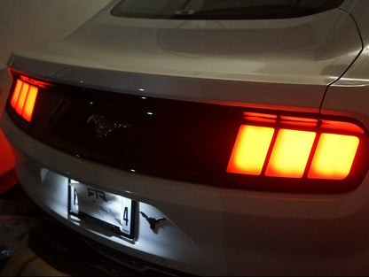 Raxiom Profile LED Tail Lights; Gloss Black Housing; Smoked Lens (15-23 Mustang)