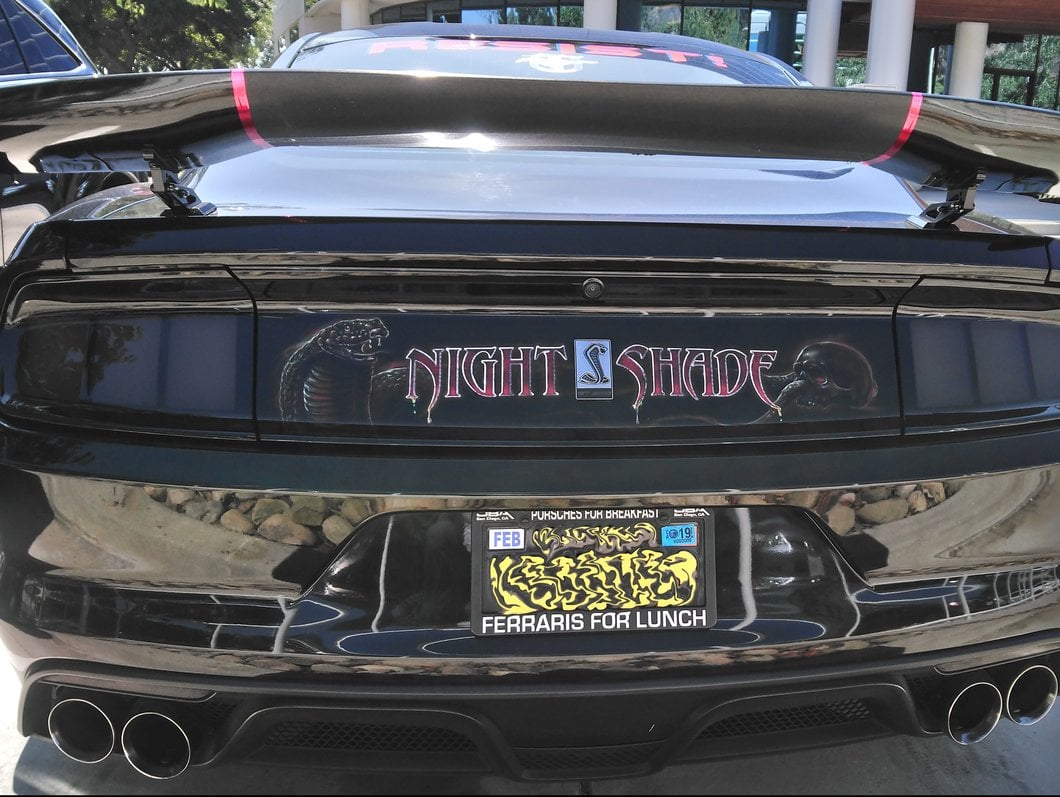 Raxiom Profile LED Tail Lights; Gloss Black Housing; Smoked Lens (15-23 Mustang)