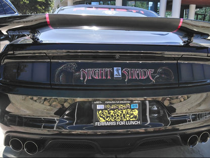 Raxiom Profile LED Tail Lights; Gloss Black Housing; Smoked Lens (15-23 Mustang)