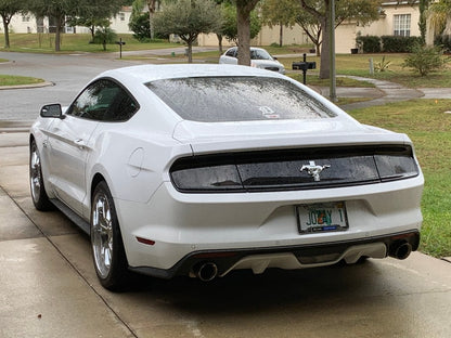 Raxiom Profile LED Tail Lights; Gloss Black Housing; Smoked Lens (15-23 Mustang)
